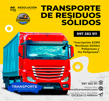Manejo Integral de Residuos Sólidos Peligrosos y No Peligrosos MINAM ETRANSRESOL