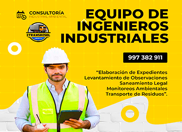 Equipo de Ingenieros Industriales con especialización en el manejo integral de residuos sólidos